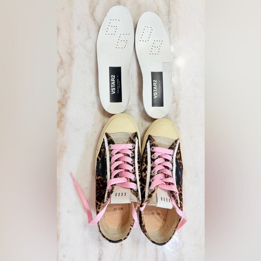 Golden Goose Leopard Print VSTAR2 - Picture 8 of 12
